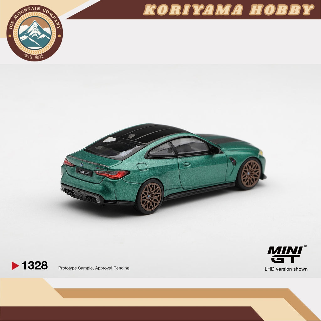 Mini GT 1328 BMW M4 CS Frozen Isle of Man Green Metallic MiniGT