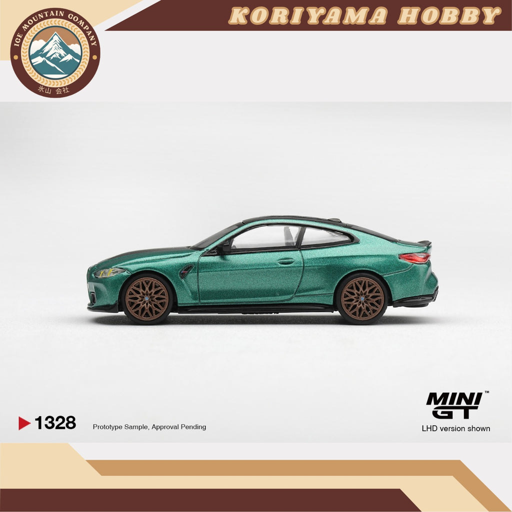 Mini GT 1328 BMW M4 CS Frozen Isle of Man Green Metallic MiniGT