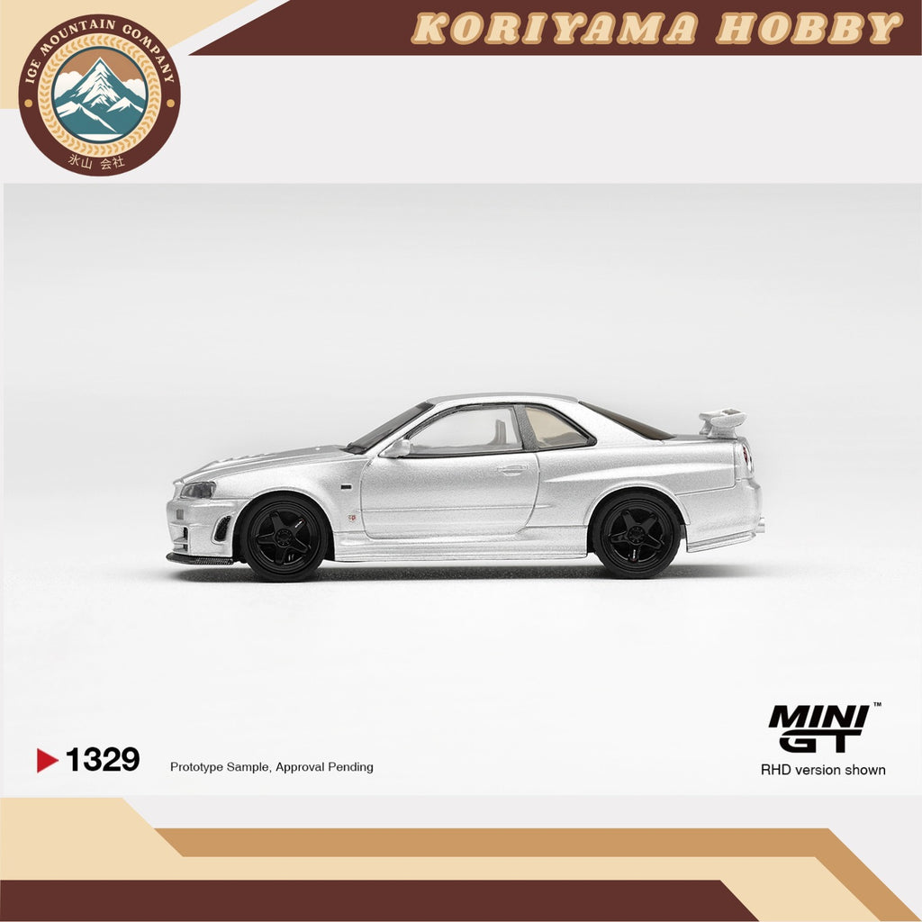 Mini GT 1329 Nissan NISMO R34GT-R Z-tune Z-Tune Silver  MiniGT