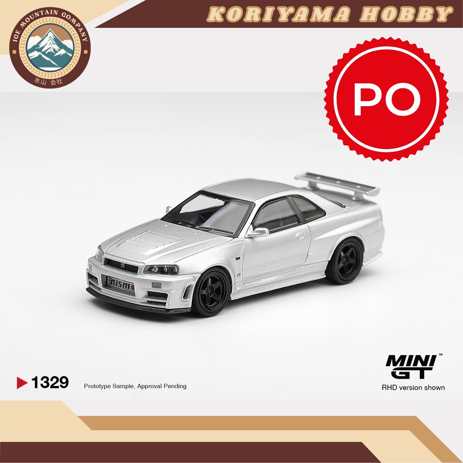 Mini GT 1329 Nissan NISMO R34GT-R Z-tune Z-Tune Silver  MiniGT