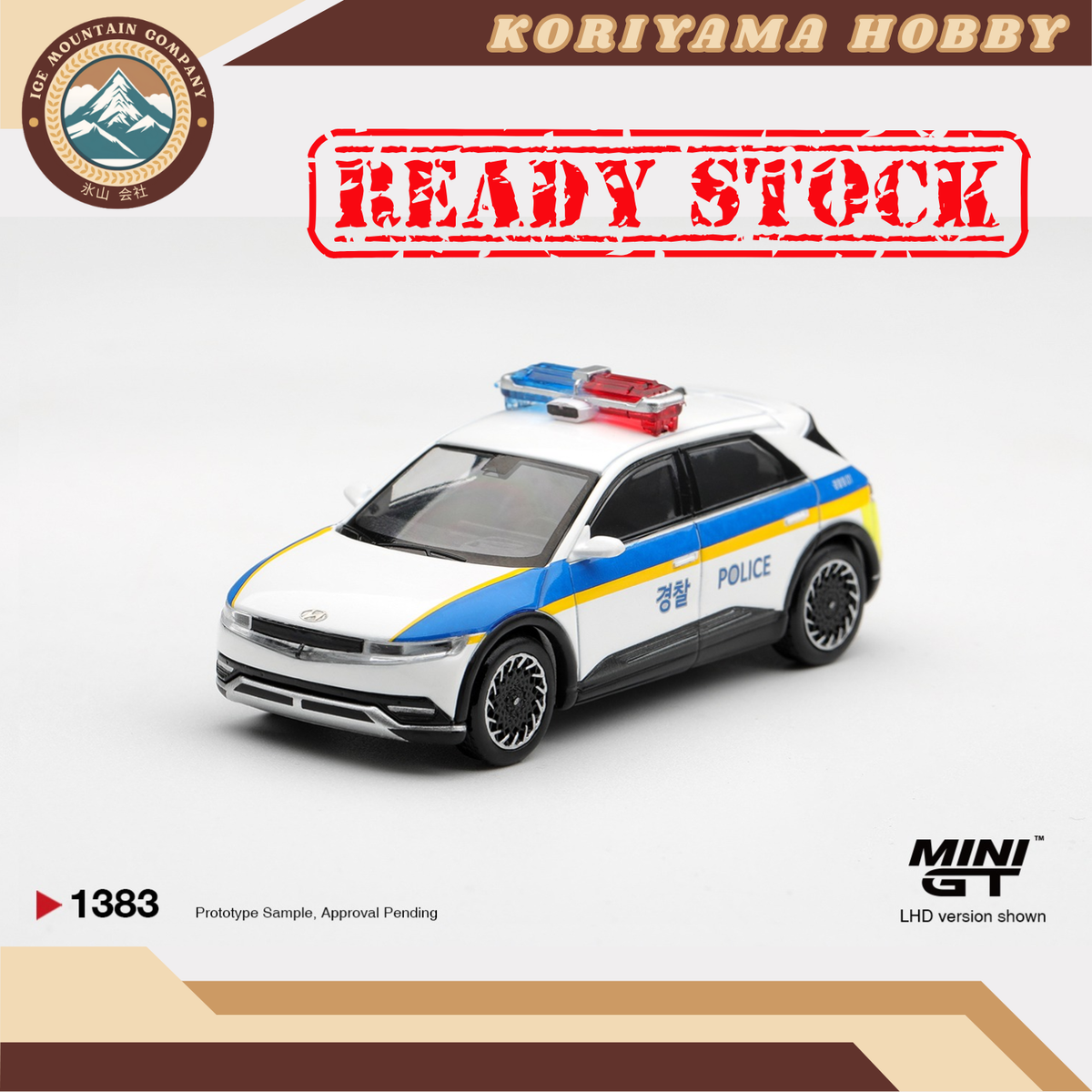 Mini GT 1383 Hyundai Ioniq 5 Police Car MiniGT