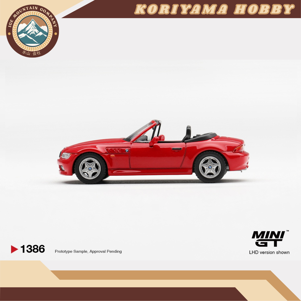 Mini GT 1386 BMW Z3 Hellrot MiniGT
