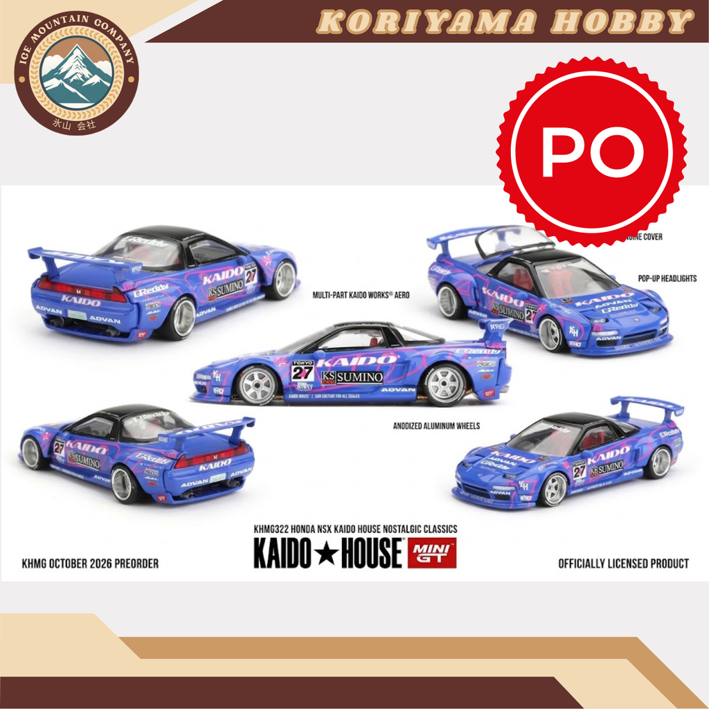 Mini GT Kaido House 322 Honda NSX Kaido House Nostalgic Classics MiniGT