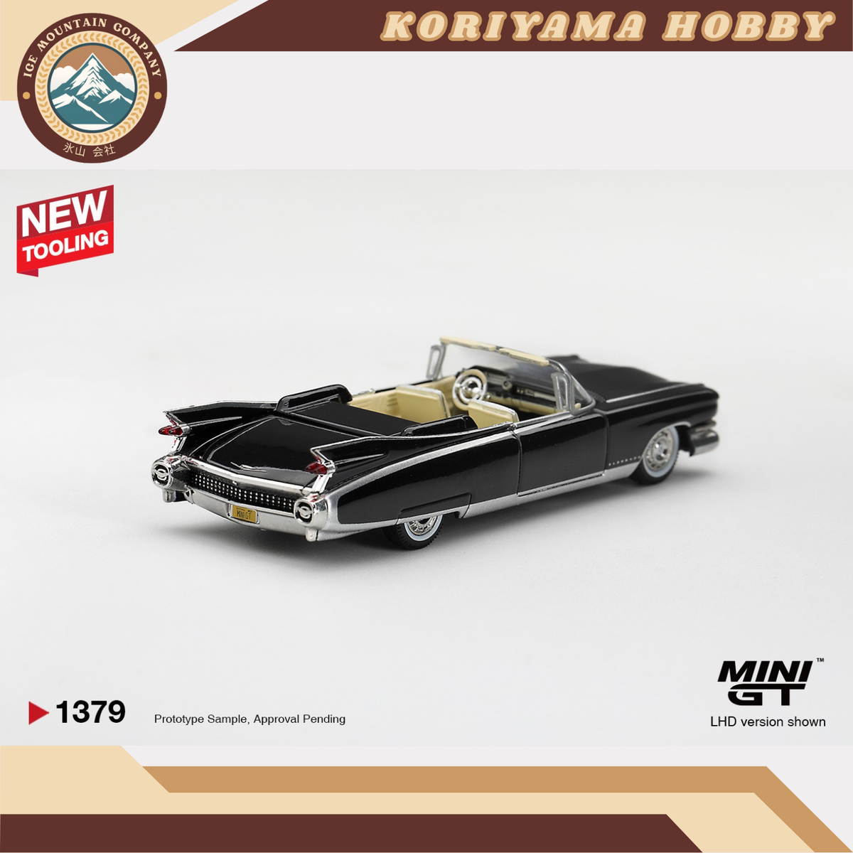 Mini GT 1379 Cadillac Eldorado Biarritz 1959 Black MiniGT