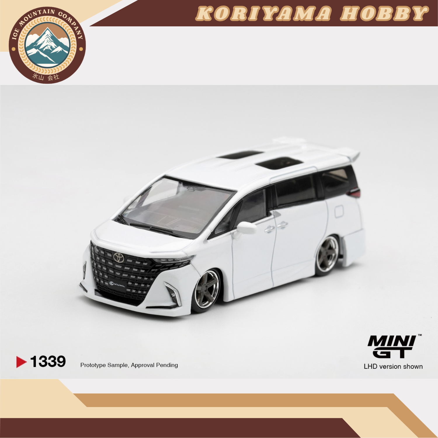 Mini GT 1339 Toyota Alphard 40 KUHL White MiniGT