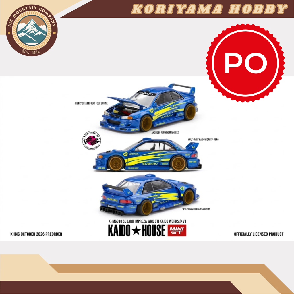 Mini GT Kaido House 318 Subaru Impreza WRX STI KAIDO WORKS V1 MiniGT