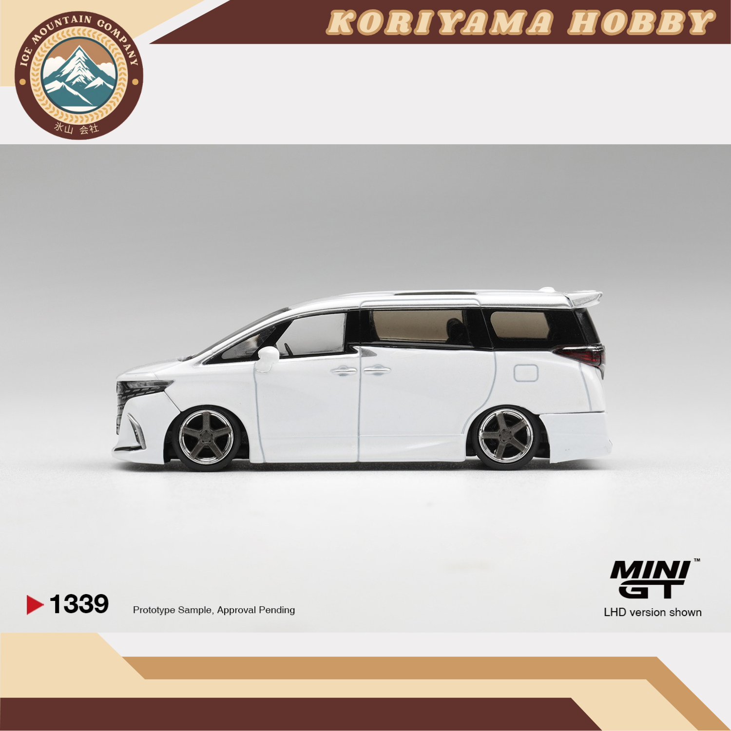 Mini GT 1339 Toyota Alphard 40 KUHL White MiniGT