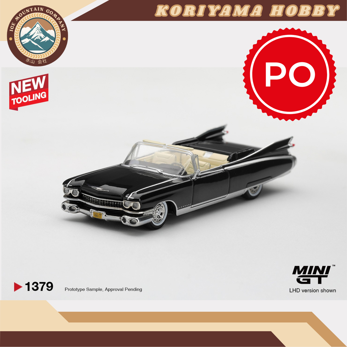 Mini GT 1379 Cadillac Eldorado Biarritz 1959 Black MiniGT