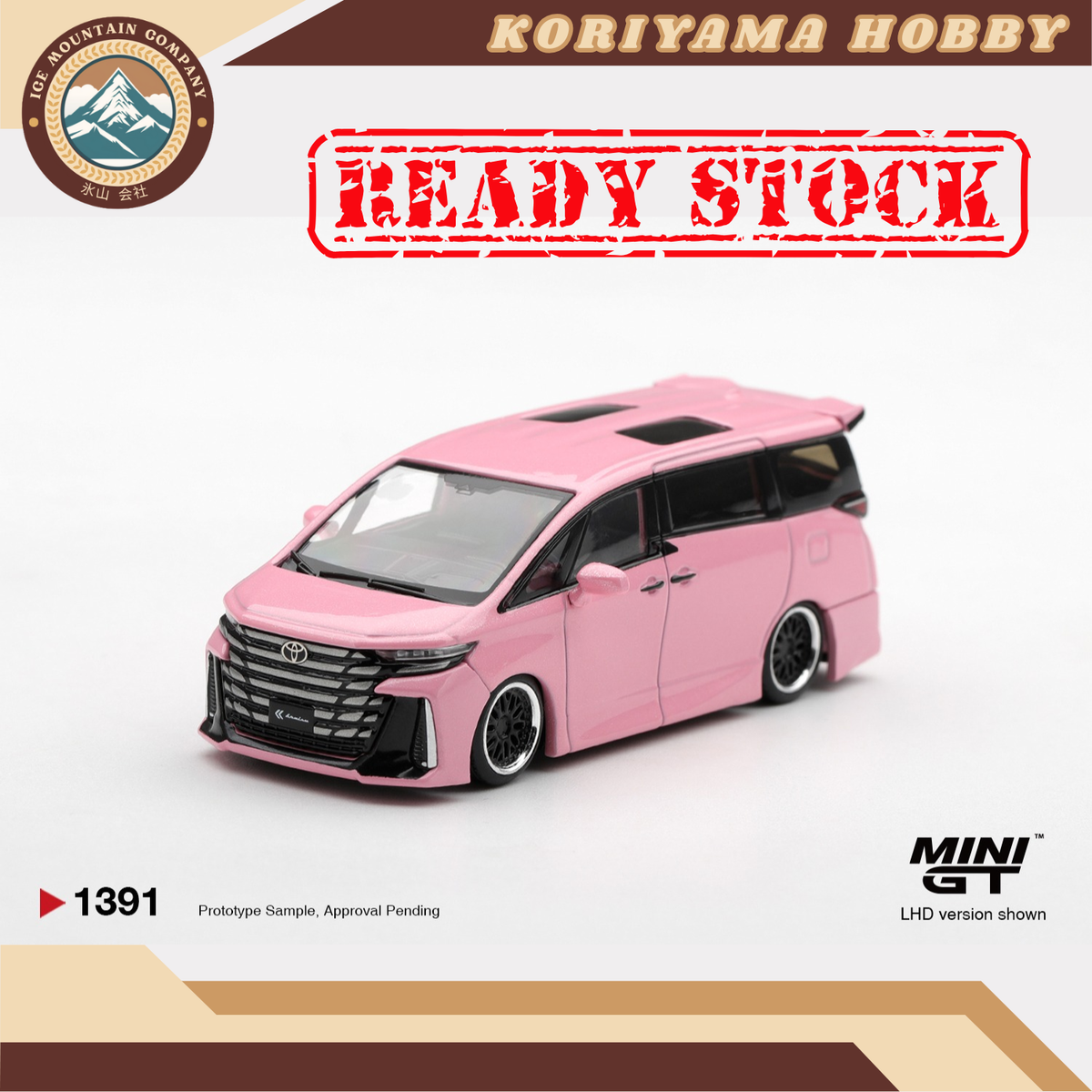Mini GT 1391 Toyota Vellfire 40 KUHL Metallic Pink MiniGT