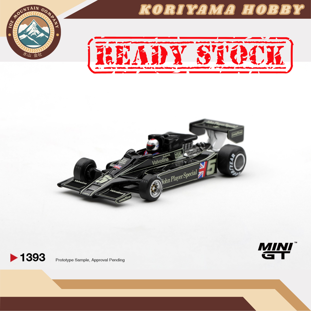 Mini GT 1393 Lotus 78 #5 Mario Andretti 1977 US GP West Winner MiniGT