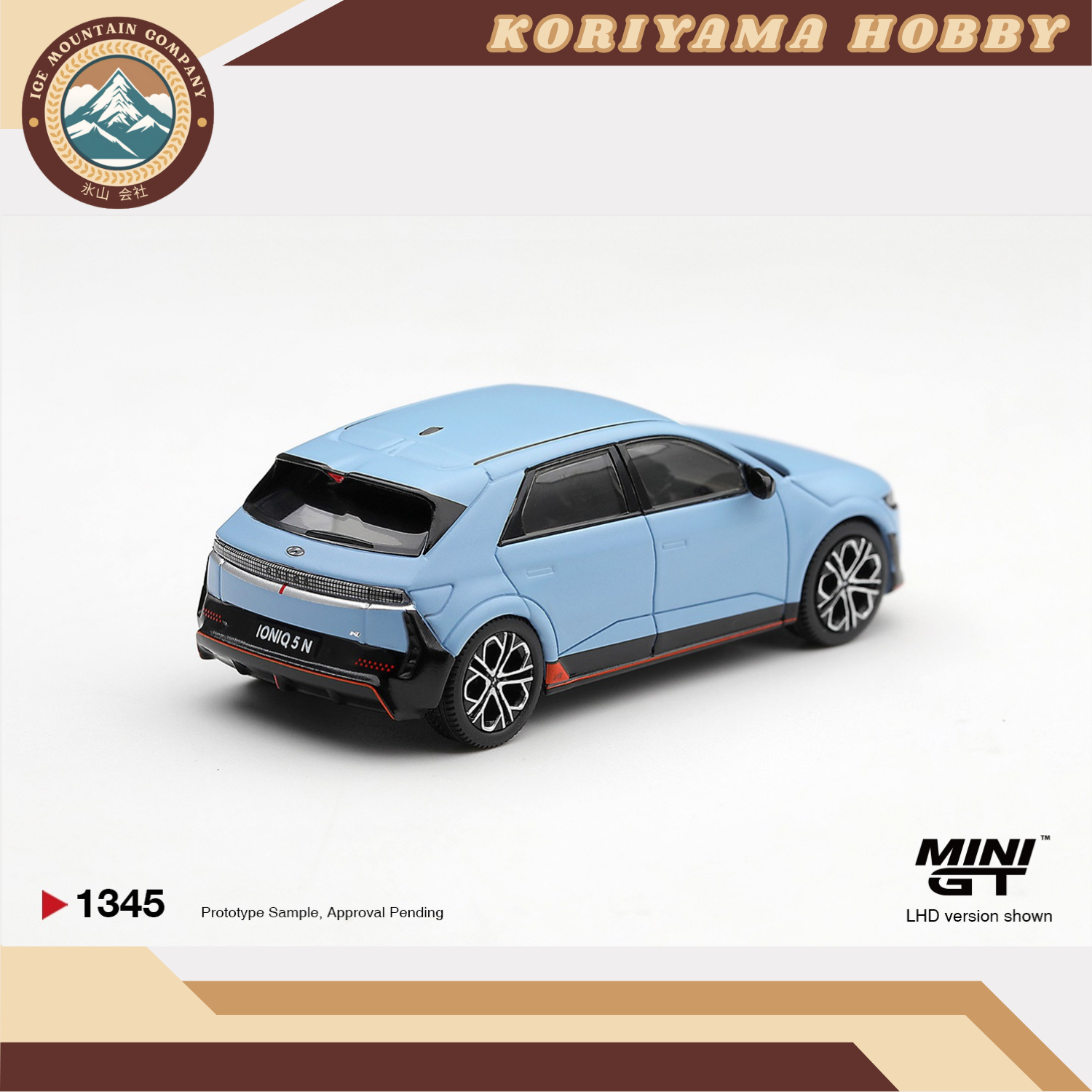 Mini GT 1345 Hyundai Ioniq 5 N Performance Blue Matt MiniGT