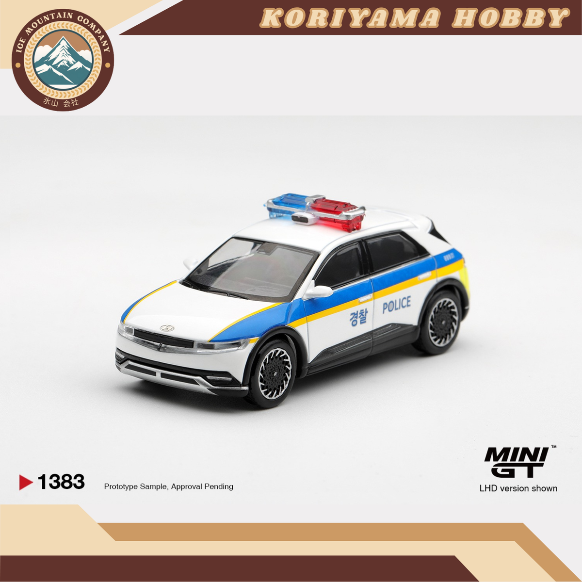 Mini GT 1383 Hyundai Ioniq 5 Police Car MiniGT