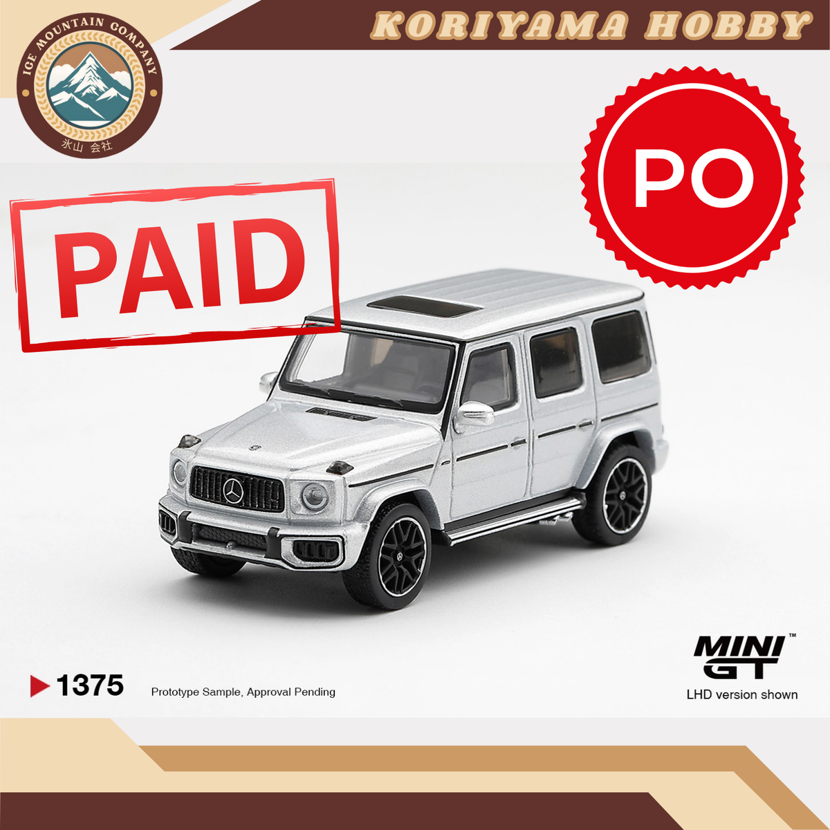 Mini GT 1375 Mercedes-AMG G 63 Silver Metallic MiniGT