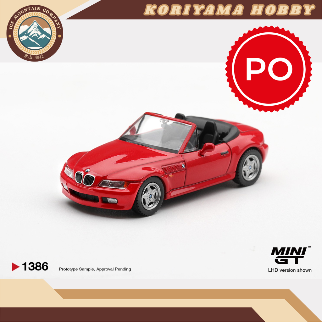 Mini GT 1386 BMW Z3 Hellrot MiniGT