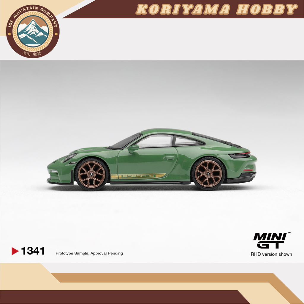 Mini GT 1341 Porsche 911 (992) GT3 Touring Auratium Green MiniGT