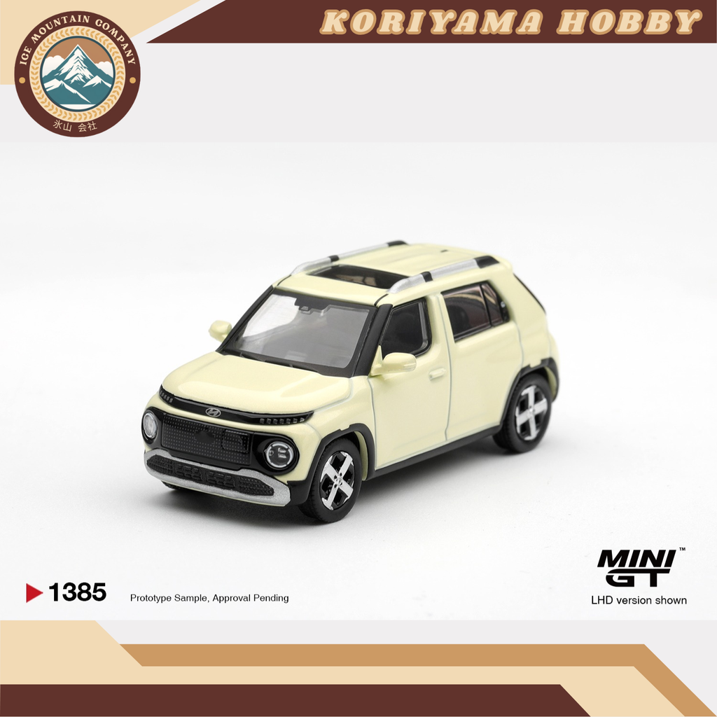 Mini GT 1385 Hyundai Casper Butter Cream Yellow Pearl MiniGT