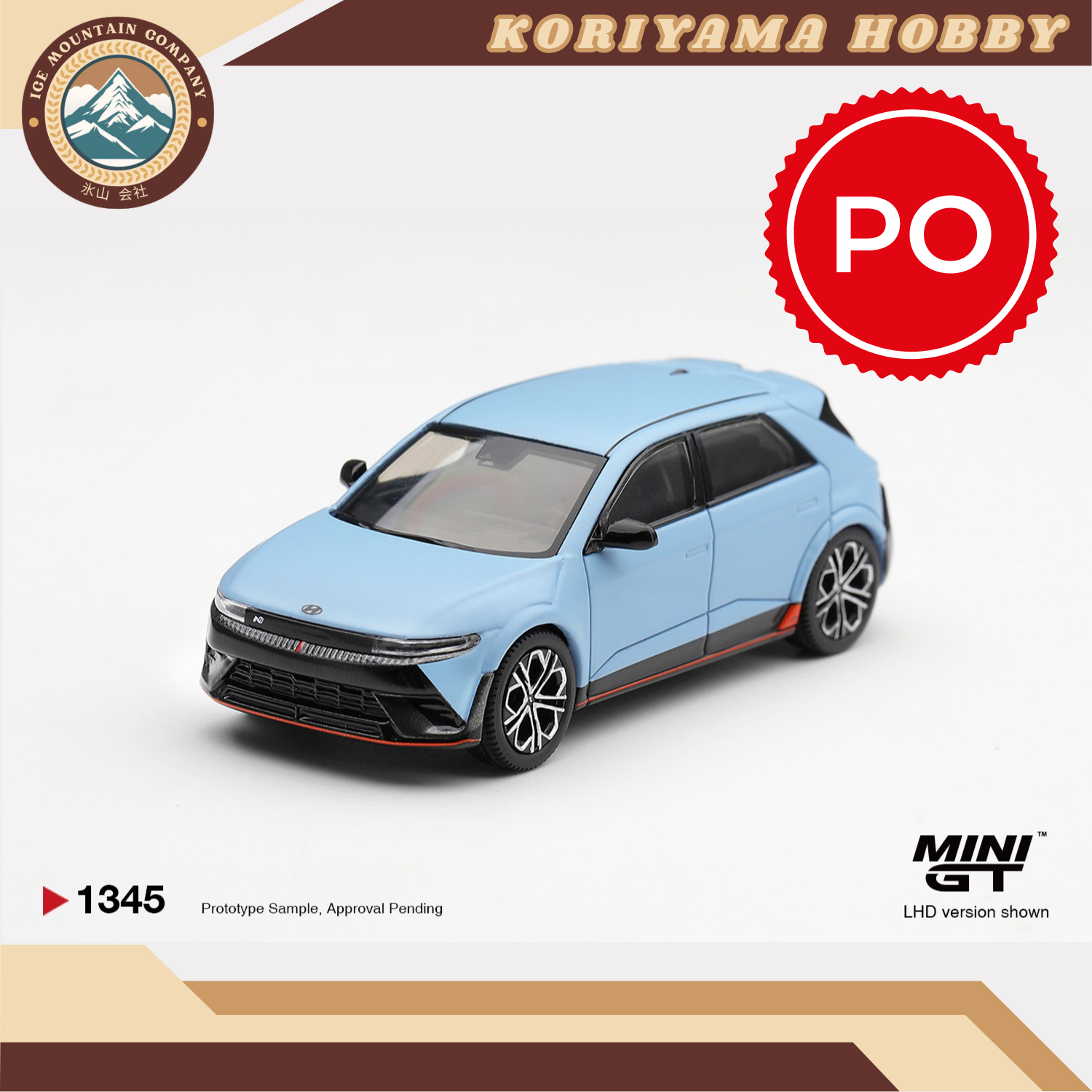 Mini GT 1345 Hyundai Ioniq 5 N Performance Blue Matt MiniGT