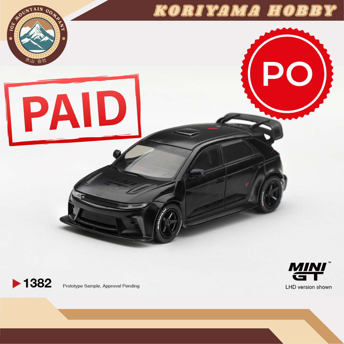 Mini GT 1382 Hyundai Ioniq 5N RS-01T Stealth MiniGT