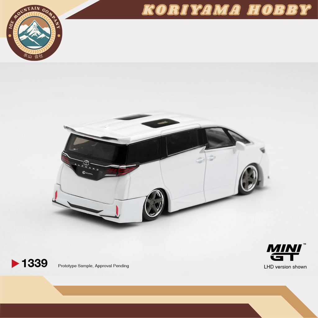 Mini GT 1339 Toyota Alphard 40 KUHL White MiniGT