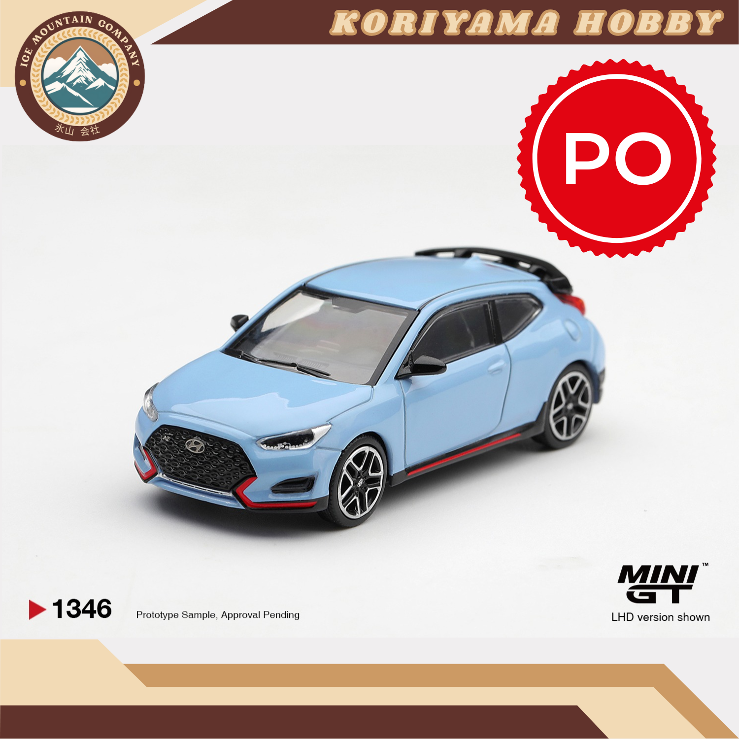 Mini GT 1346 Hyundai Veloster N Performance Blue MiniGT
