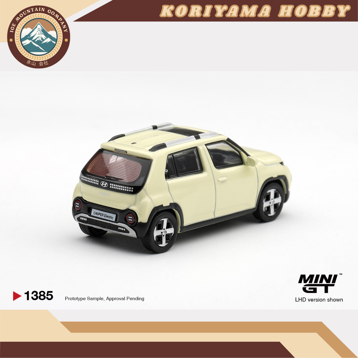 Mini GT 1385 Hyundai Casper Butter Cream Yellow Pearl MiniGT