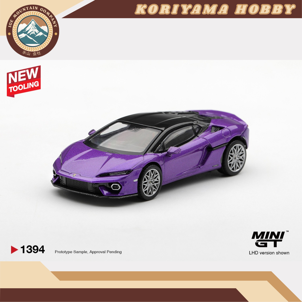 Mini GT 1394 Lamborghini Temerario Viola Pasifae MiniGT