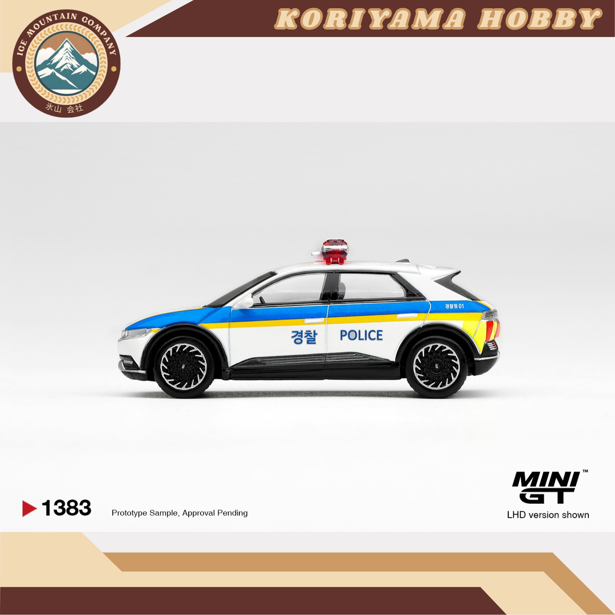 Mini GT 1383 Hyundai Ioniq 5 Police Car MiniGT