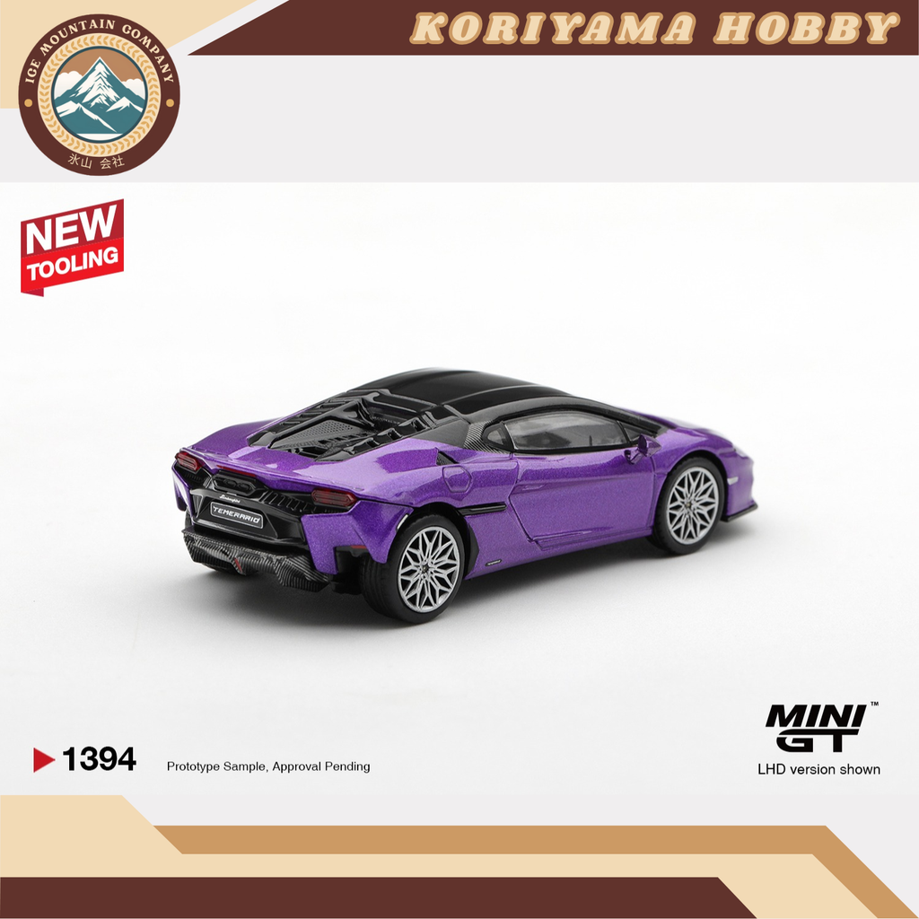Mini GT 1394 Lamborghini Temerario Viola Pasifae MiniGT