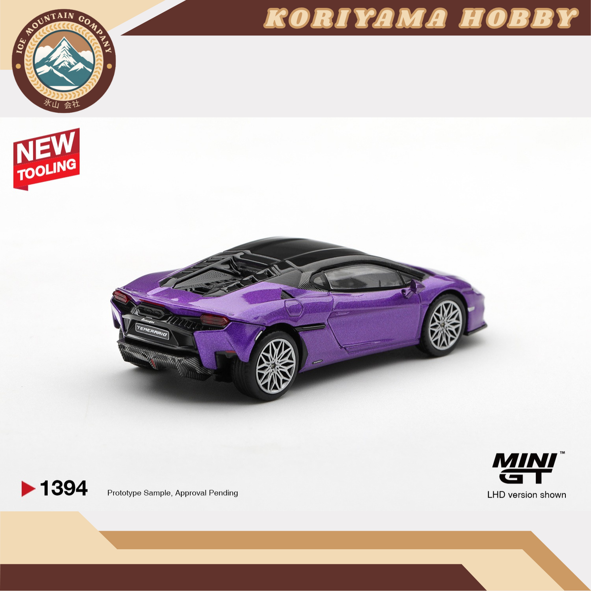Mini GT 1394 Lamborghini Temerario Viola Pasifae MiniGT