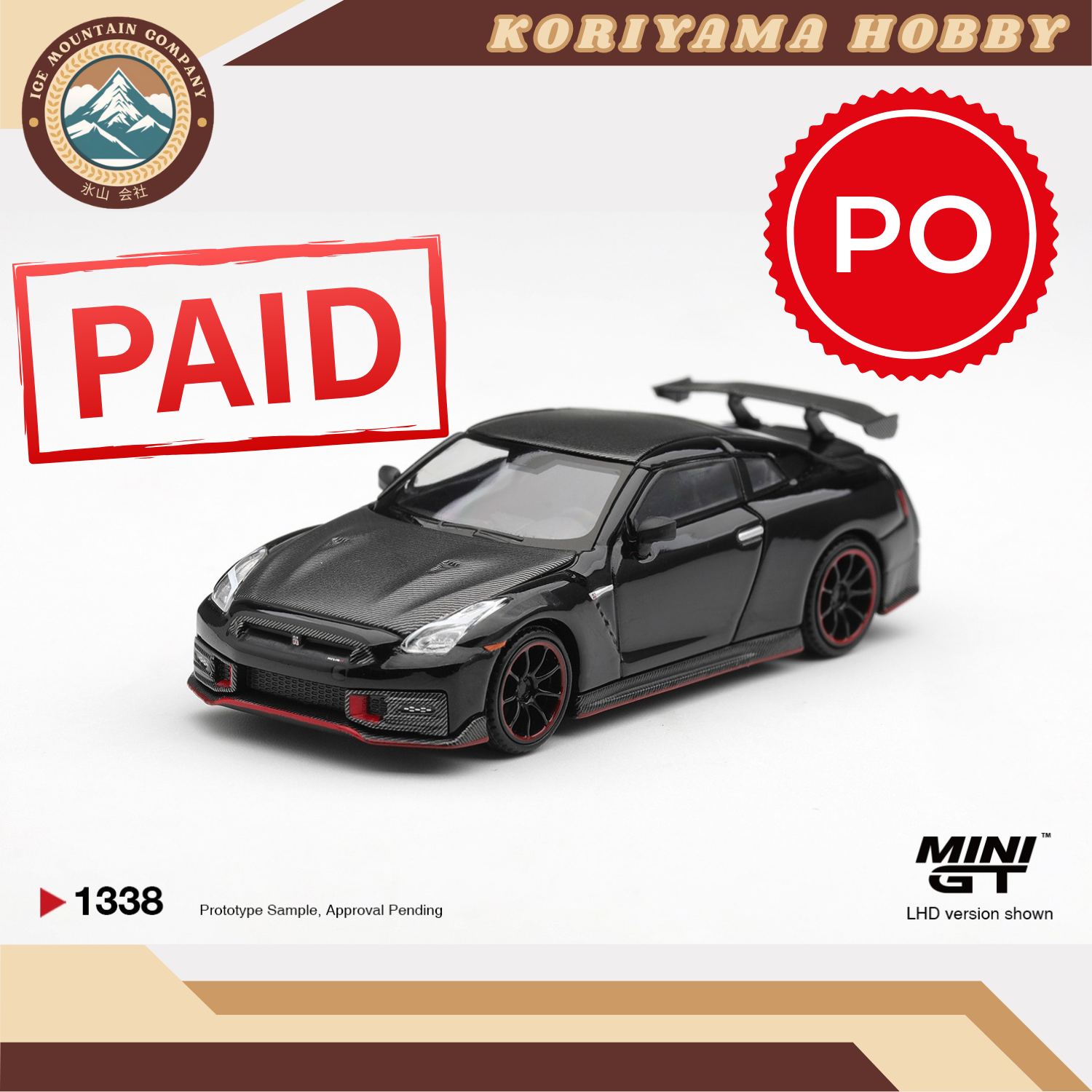 Mini GT 1338 Nissan GT-R Nismo 2024 Black MiniGT