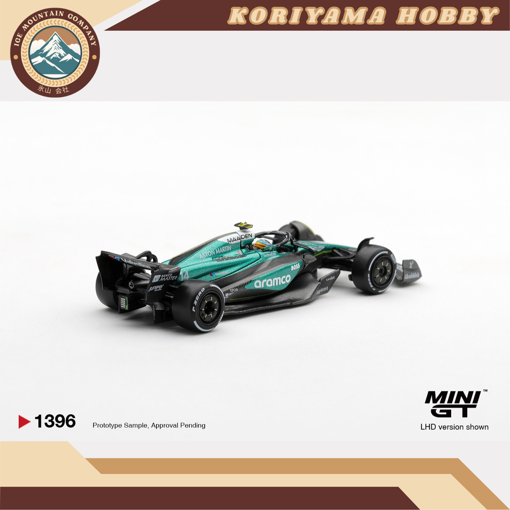 Mini GT 1396 Aston Martin AMR24 #14 Fernando Alonso 2024 F1 2024 Las Vegas GP MiniGT