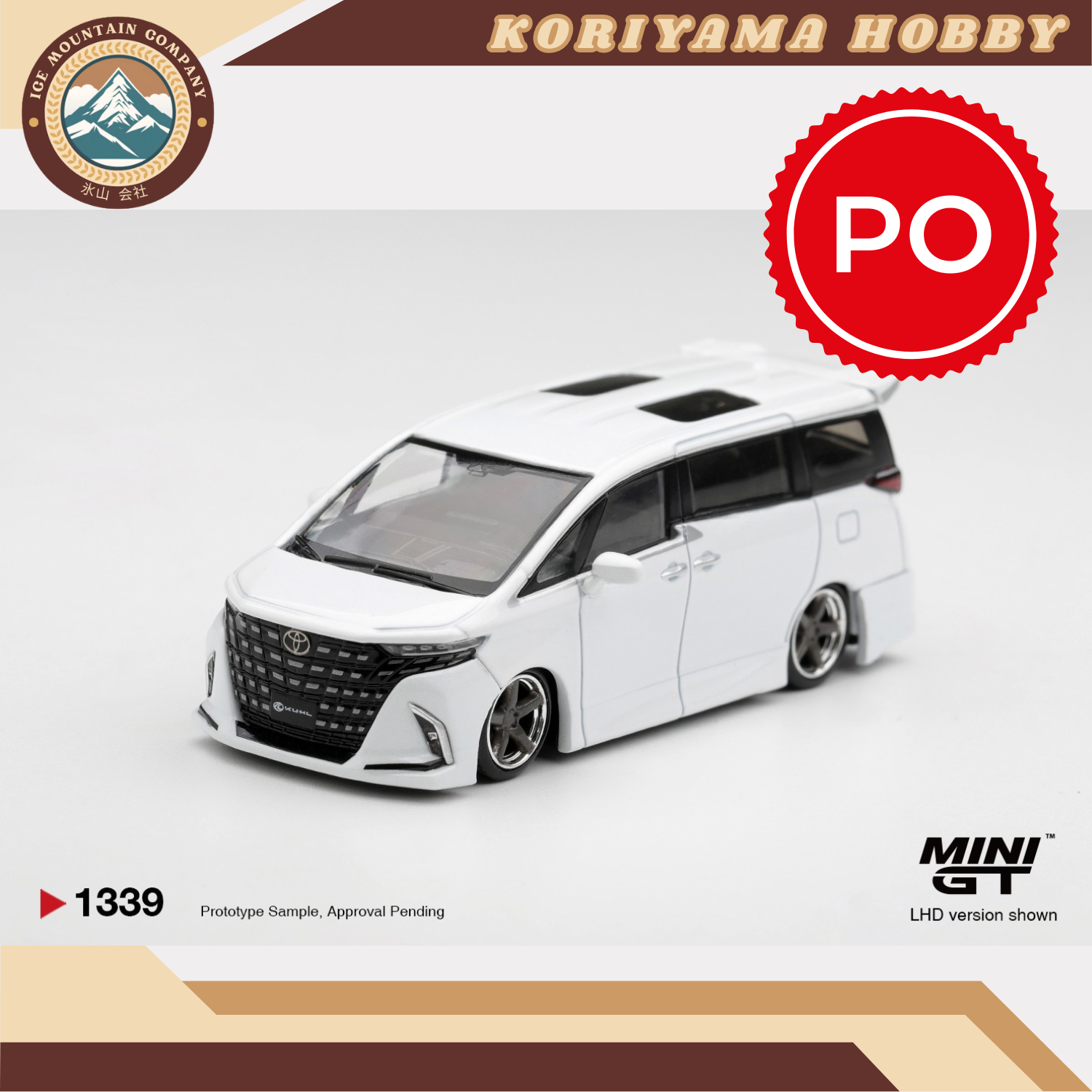 Mini GT 1339 Toyota Alphard 40 KUHL White MiniGT