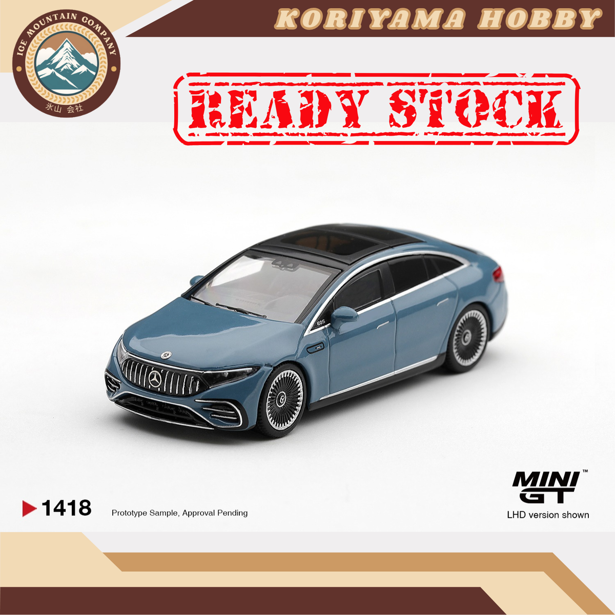Mini GT 1418 Mercedes-AMG EQS 53 Blue MiniGT