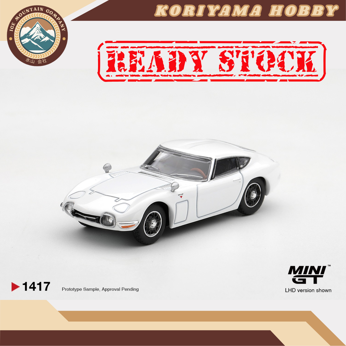 Mini GT 1417 Toyota 2000GT  Pegasus White MiniGT