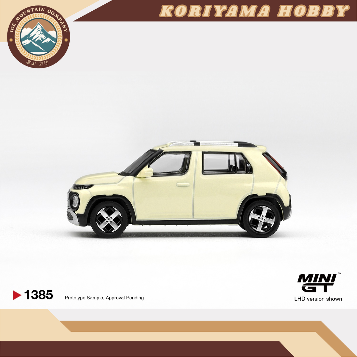 Mini GT 1385 Hyundai Casper Butter Cream Yellow Pearl MiniGT