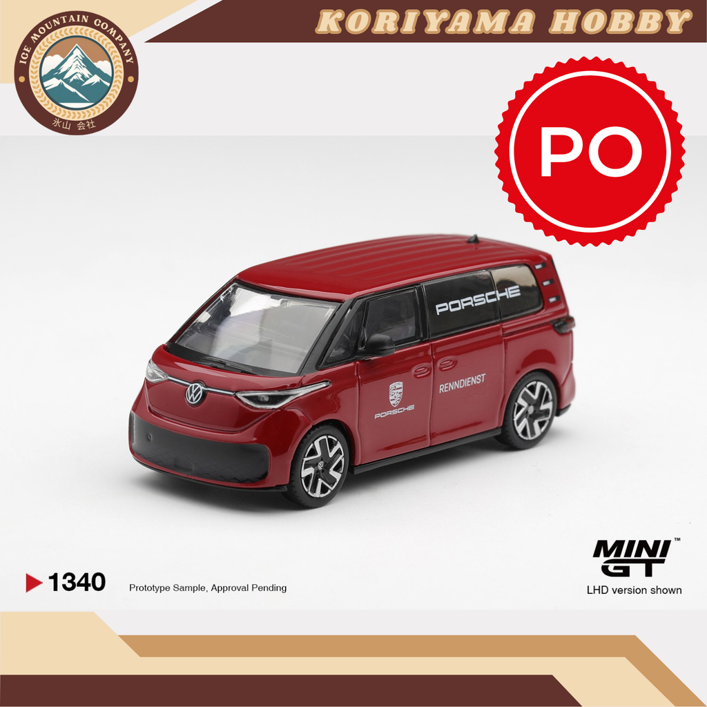 Mini GT 1340 Volkswagen ID.Buzz Porsche Renndienst MiniGT