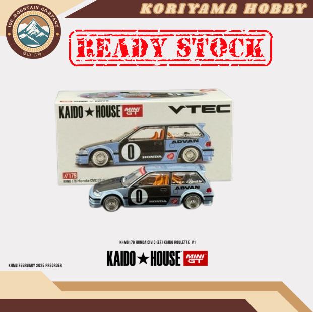 Mini GT Kaido House 179 Honda Civic (EF) Kaido Roulette V1 MiniGT