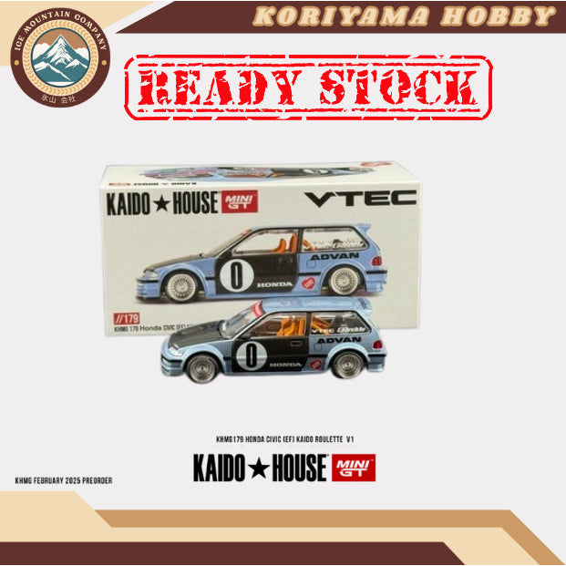 Mini GT Kaido House 179 Honda Civic (EF) Kaido Roulette V1 MiniGT