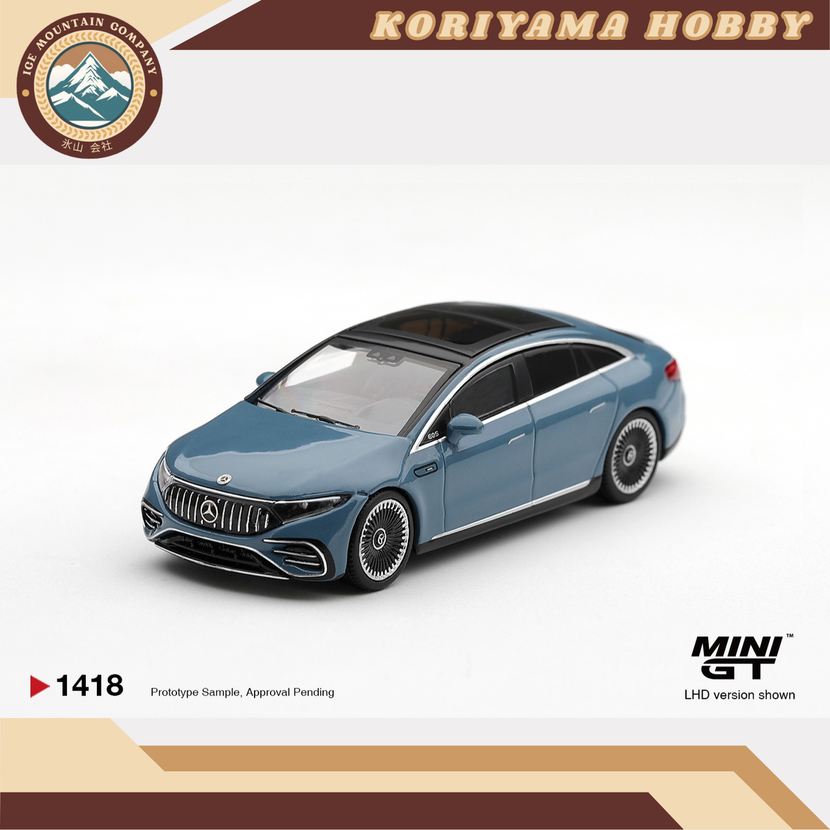 Mini GT 1418 Mercedes-AMG EQS 53 Blue MiniGT