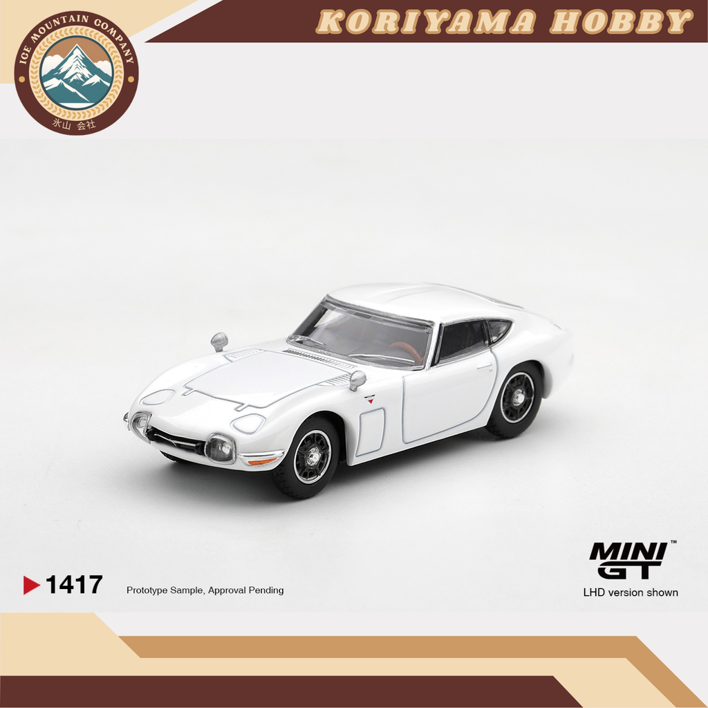 Mini GT 1417 Toyota 2000GT  Pegasus White MiniGT
