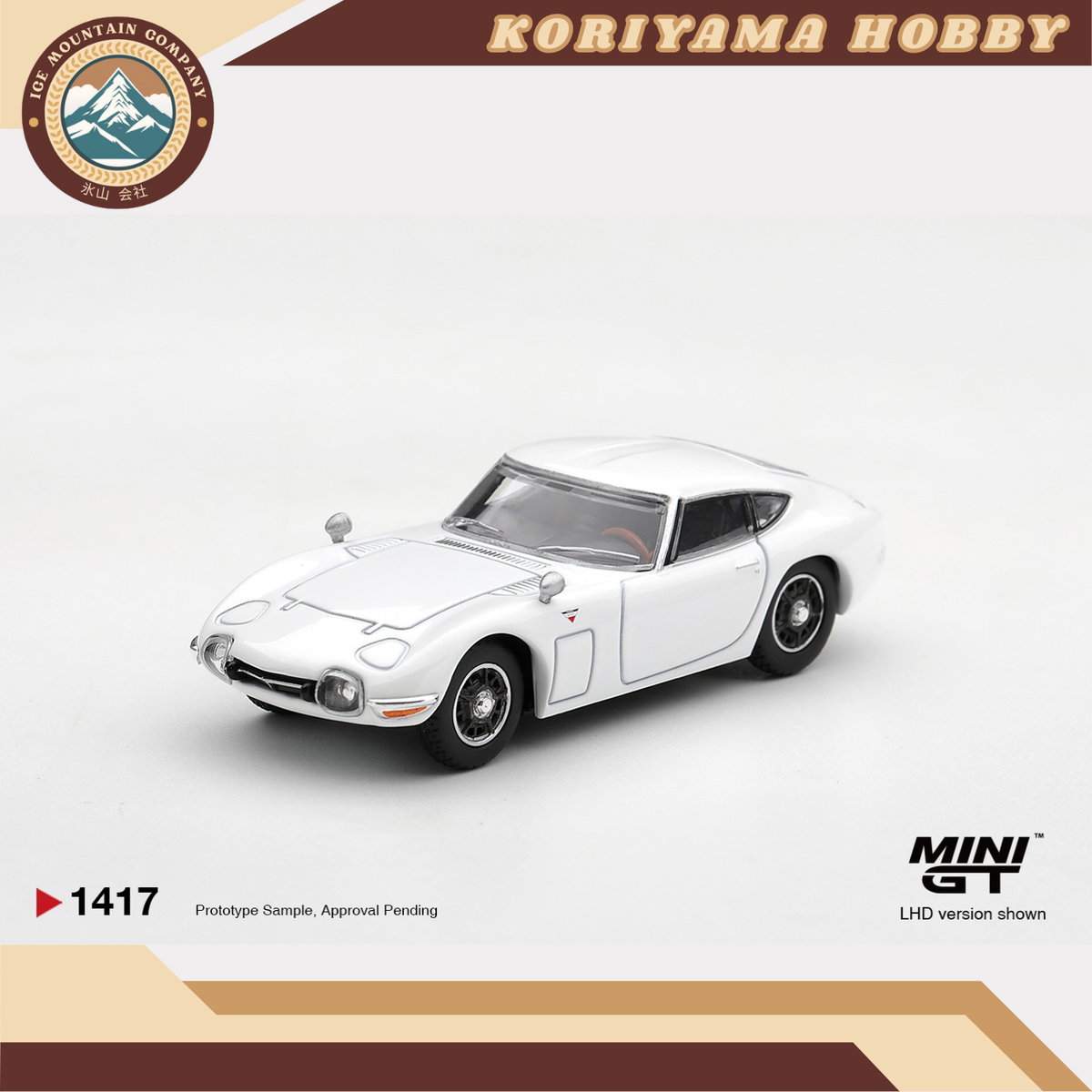 Mini GT 1417 Toyota 2000GT  Pegasus White MiniGT