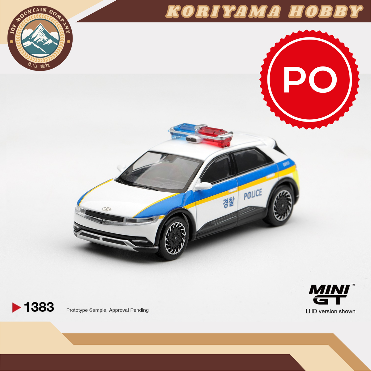 Mini GT 1383 Hyundai Ioniq 5 Police Car MiniGT