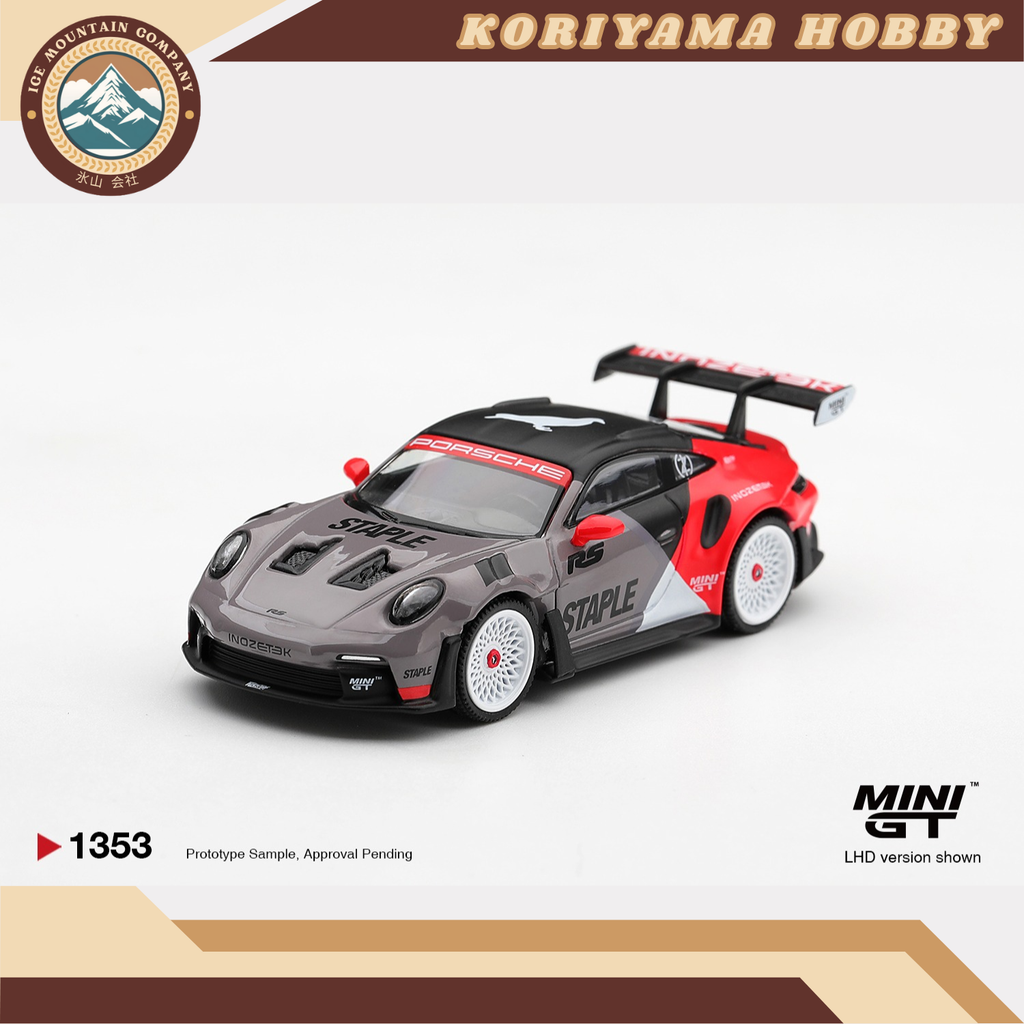 Mini GT 1353 Porsche 911 GT3 RS STAPLE x INOZETEK MiniGT