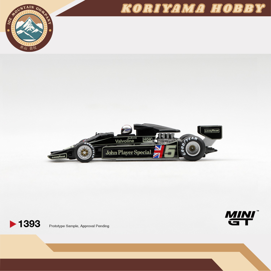 Mini GT 1393 Lotus 78 #5 Mario Andretti 1977 US GP West Winner MiniGT