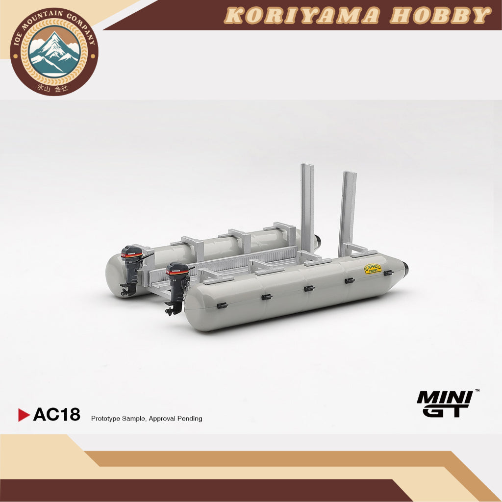 Mini GT MGTAC18 Camel Trophy Pontoon Raft MiniGT