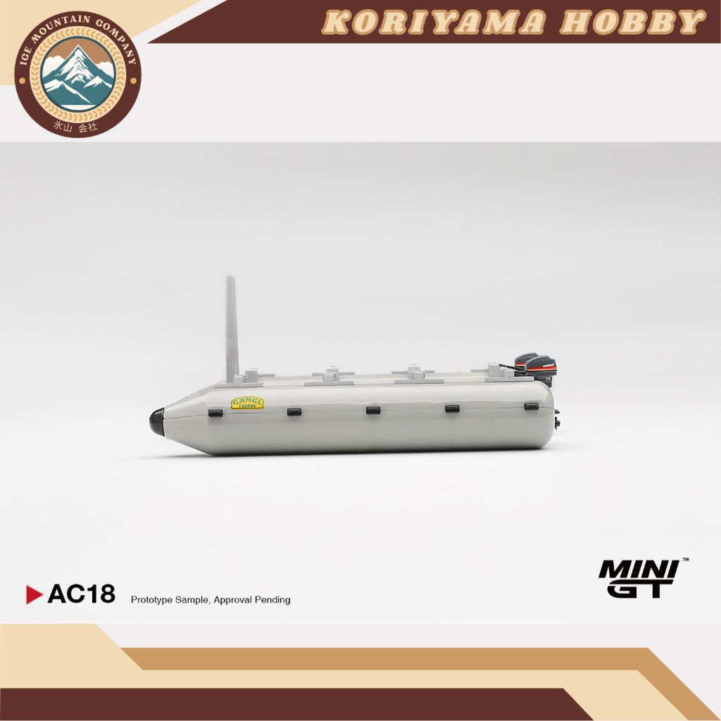 Mini GT MGTAC18 Camel Trophy Pontoon Raft MiniGT