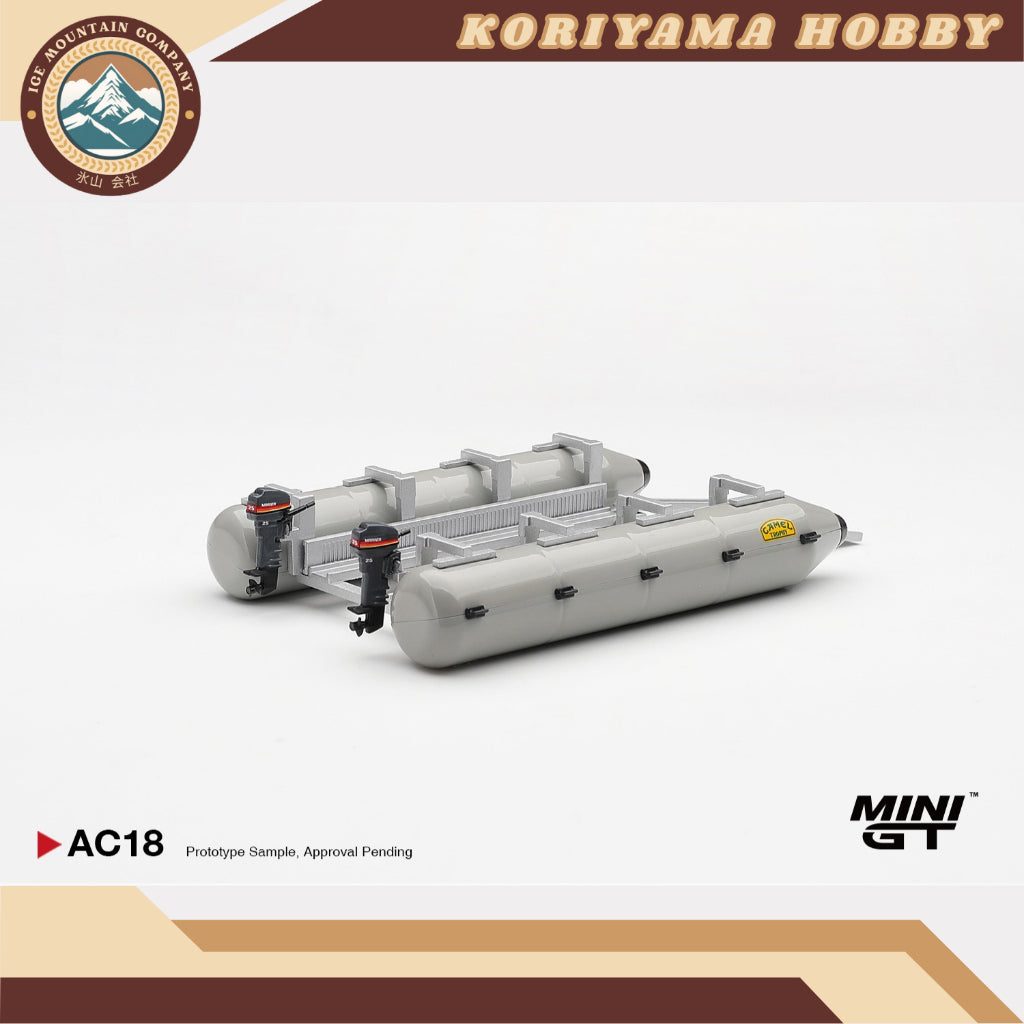 Mini GT MGTAC18 Camel Trophy Pontoon Raft MiniGT