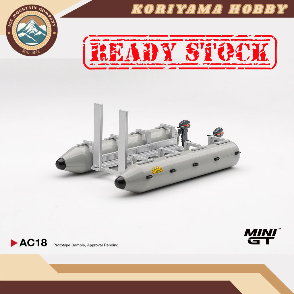 Mini GT MGTAC18 Camel Trophy Pontoon Raft MiniGT