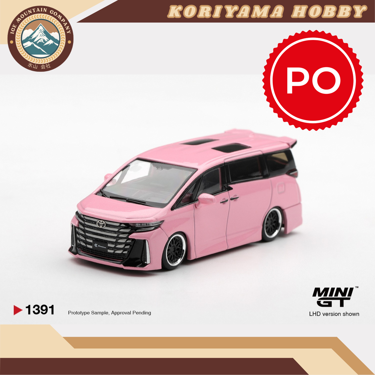 Mini GT 1391 Toyota Vellfire 40 KUHL Metallic Pink MiniGT
