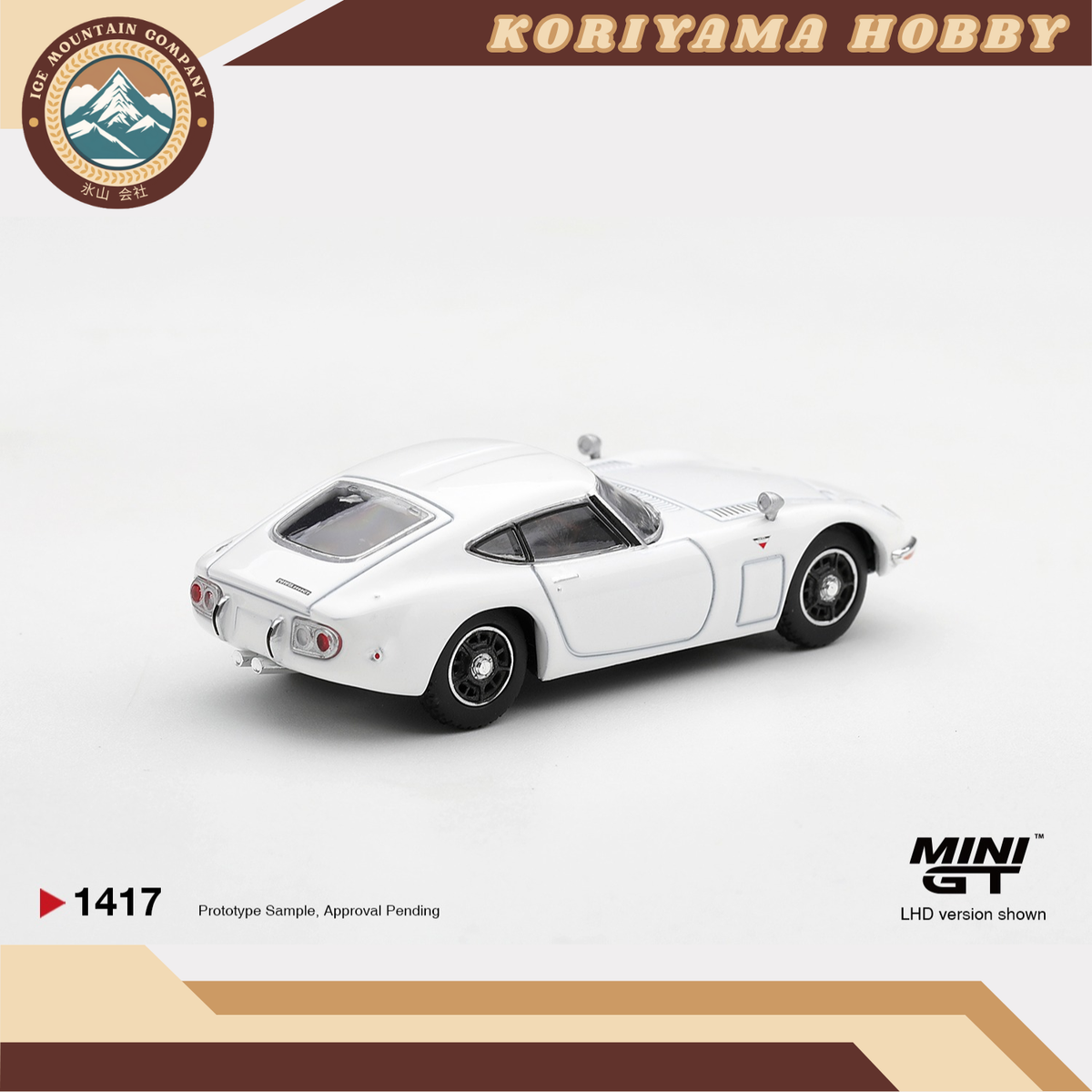 Mini GT 1417 Toyota 2000GT  Pegasus White MiniGT